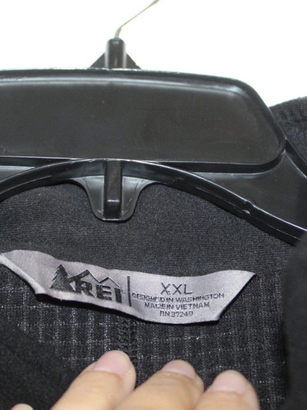 REI mens fleece vest size XXL black full zip front sleeveless mock neck outdoor - Picture 5 of 11